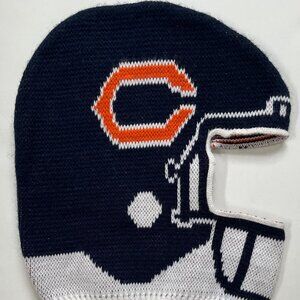 Men's 90s GAME FACE Chicago Bears Football Pull Over Helmet Face Mask Hat Rare